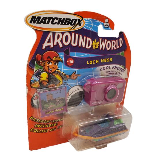 Matchbox Around the World Loch Ness Monster Boat Toys Die Cast Vintage - Picture 2 of 12
